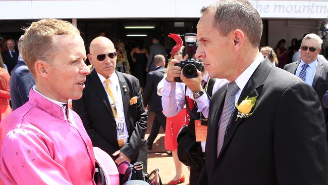 Chris Waller trained three winners at Flemington but couldn’t land the big prize. Picture: Getty Images