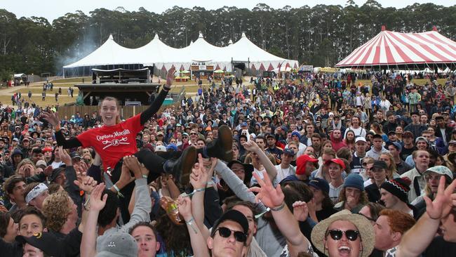 Ticket scalpers have also targeted Falls Festival in Lorne. Picture: David Crosling