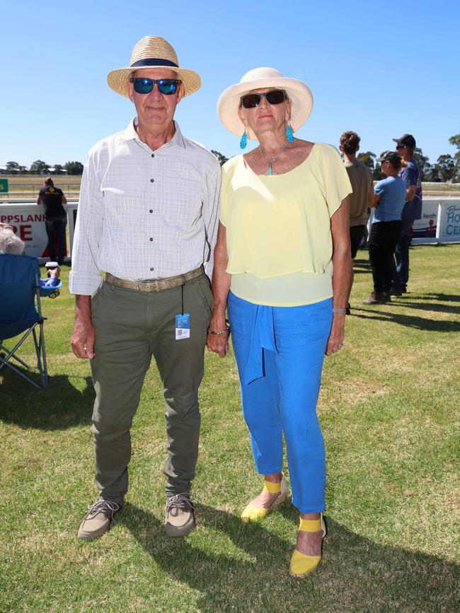 BAIRNSDALE, AUSTRALIA – MARCH 22 2024 Ralph Wall and Brenda Wall attend the Bairnsdale Cup race day. Picture: Brendan Beckett