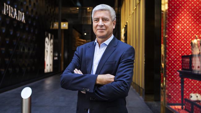 Peter Allen, CEO of Westfield shopping centre owner Scentre Group. Picture: Hollie Adams for The Australian