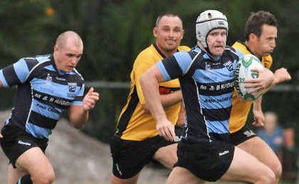 Maroochydore’s Cole Dalton goes for a run against Caloundra. Picture: Brett Wortman