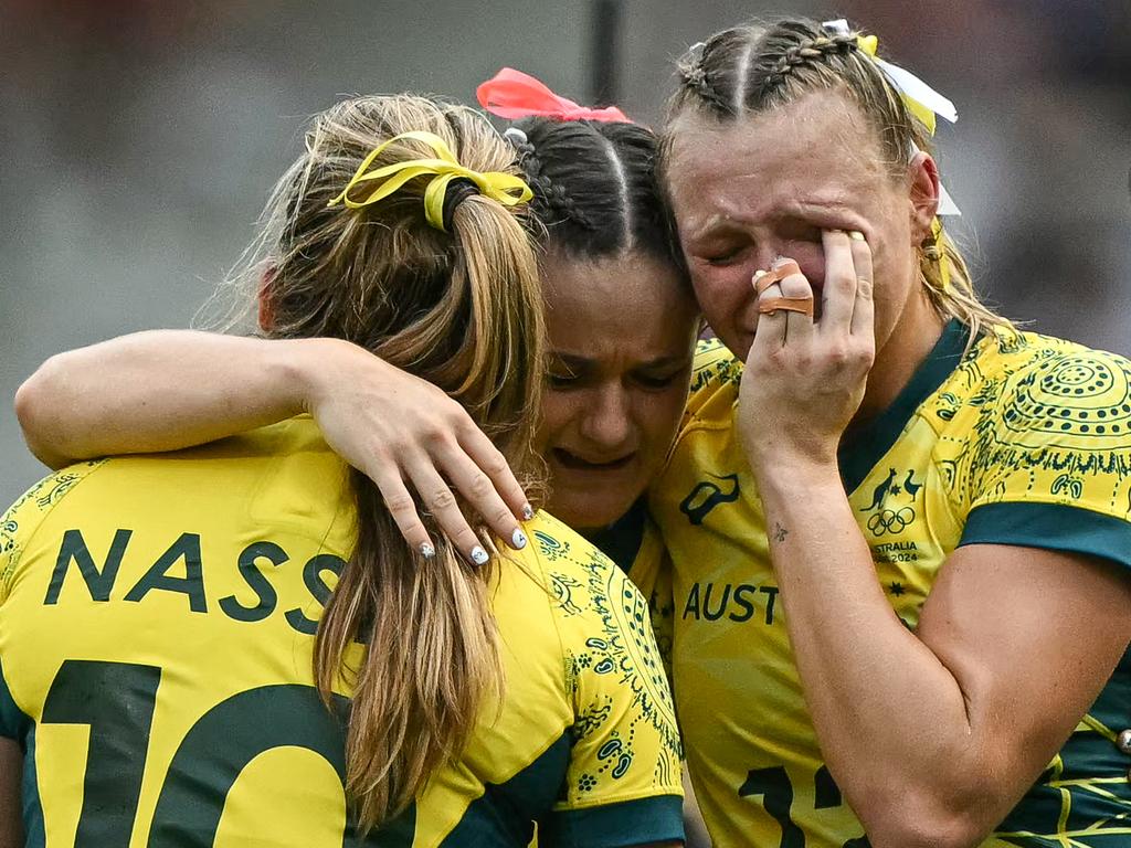Australia's Olympics campaign ended in tears. There’s hopes they could win the first gold medals of the 2032 Brisbane Games. Picture: AFP