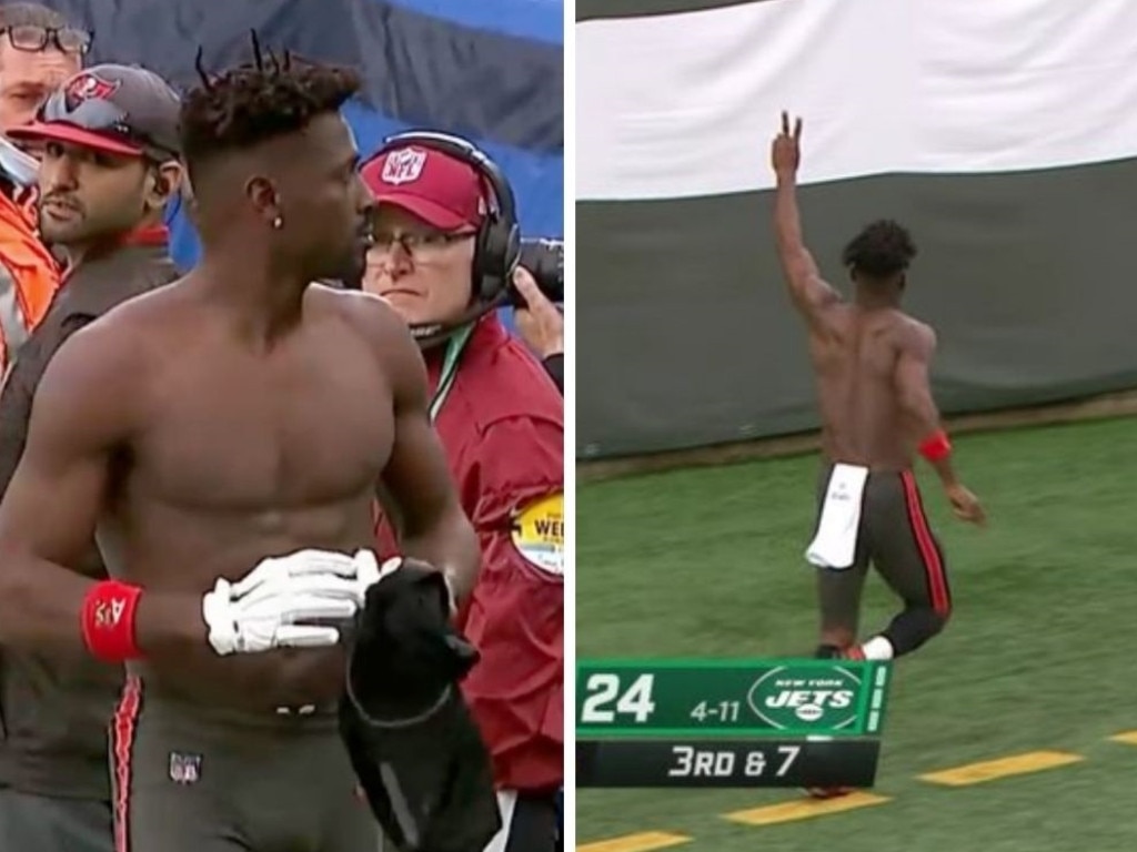 Arians: Brown 'no longer a Buc' after bizarre, shirtless exit Sunday