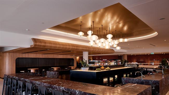 Qantas domestic business lounge at Adelaide Airport. Picture: Supplied