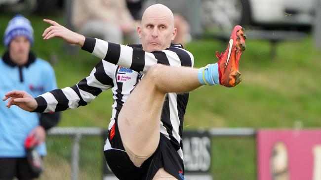 Matthew Perri kicked five goals for Wallan on Saturday. Picture: George Sal