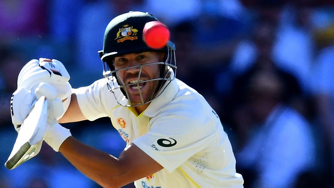 Warner followed up his first Test knock of 94 runs with another brilliant innings of 95 in Adelaide. Picture: AFP