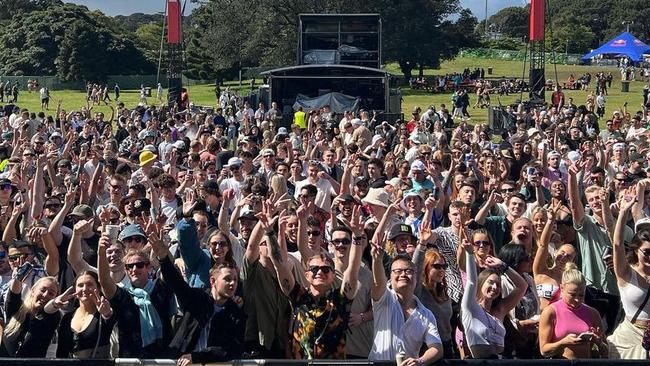 Revellers at the Listen Out festival in Centennial Park. Picture: Instagram