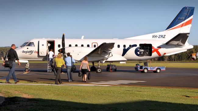 An allegedly disruptive passenger was booted off a Rex flight on Sunday. Picture: Luke Marsden