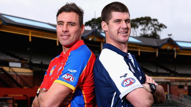 Richo and Browny are still fighting fit and ready to wumble in the EJ Whitten Legends Game. Picture: Getty Images