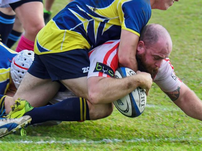 BACK ON: Grafton Redmen's much-anticipated return to the field starts on Saturday with a blockbuster Round 1 clash against Casuarina. Redmen hooker Zac Mason-Gale will be hoping to score another five-pointer against the Baa-Baas.