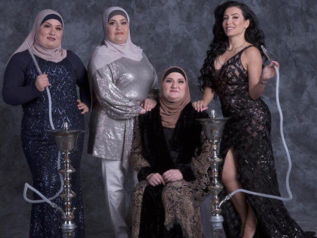 Zooka Alameddine (right) and her sisters worked behind-the-scenes on Miss Lebanon Australia for several years. Picture: SBS