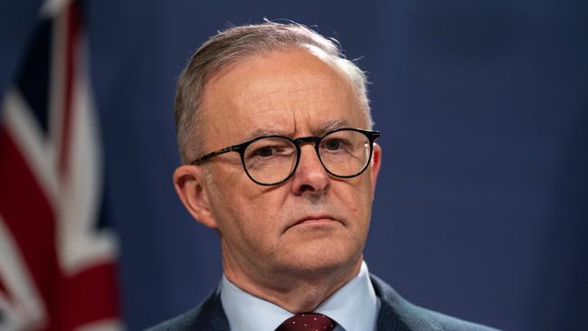 SYDNEY, AUSTRALIA - NewsWire Photos , AUGUST 26, 2022: Prime minister Anthony Albanese speaks to the media during a press conference in Sydney.  Picture: NCA NewsWire / Flavio Brancaleone