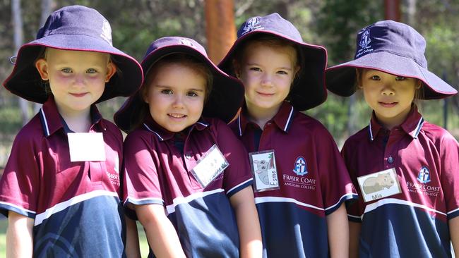 The new Prep students at Fraser Coast Anglican College.