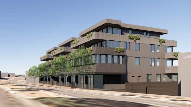 Artist impression of a proposed apartment building in Blackwood, Adelaide. Picture: Future Urban