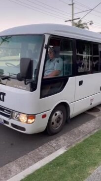 St John's College students arrive at graduation dinner