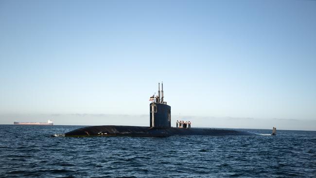 United States Submarine USS Ashville in Perth following the AUKUS announcement