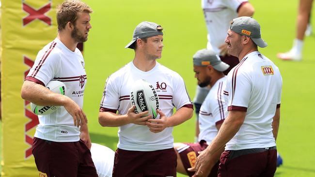 (L-R) Christian Welch, Harry Grant and Brenko Lee are all in the running for the Origin decider. Picture: Adam Head