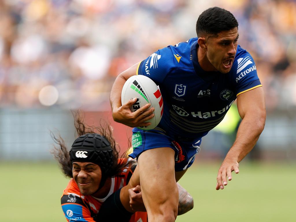 Dylan Brown was repeatedly booed at CommBank Stadium. Picture: Darrian Traynor/Getty Images