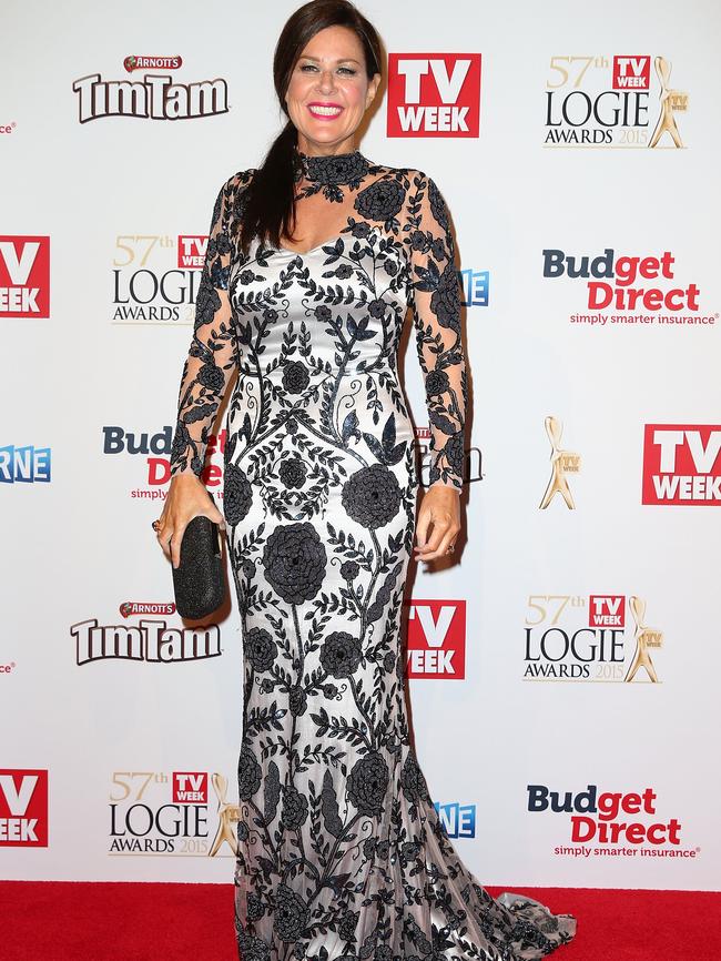 Julia Morris had a lot going on.