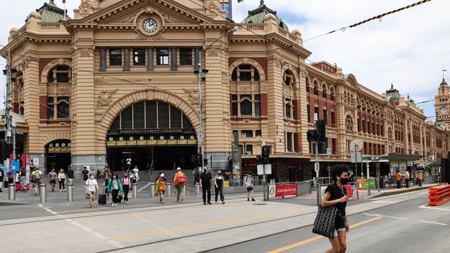 Flinders Street Station recorded the highest number of offences in 2021. Picture: NCA NewsWire / Ian Currie