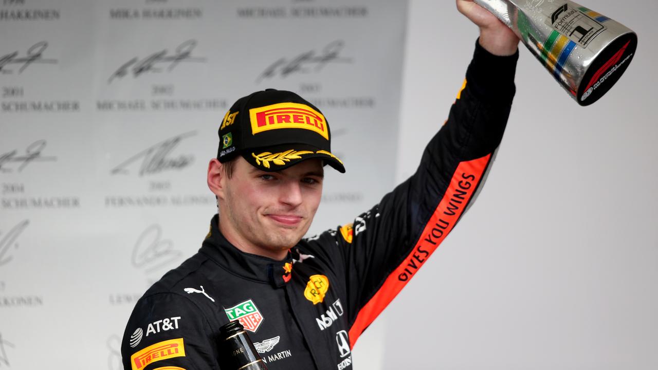 Max Verstappen took his third 2019 win at Brazil. Picture: Charles Coates
