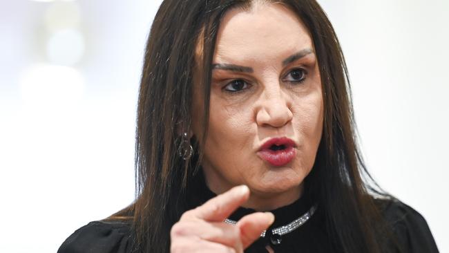 CANBERRA, Australia - NewsWire Photos - August 20, 2024: Senator Jacqui Lambie and Glenn Kolomeitz hold a door-stop at Parliament House in Canberra. Picture: NewsWire / Martin Ollman