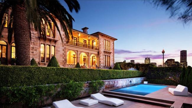 The Potts Point mansion Bomera, which was sold by Leanne Catelan.