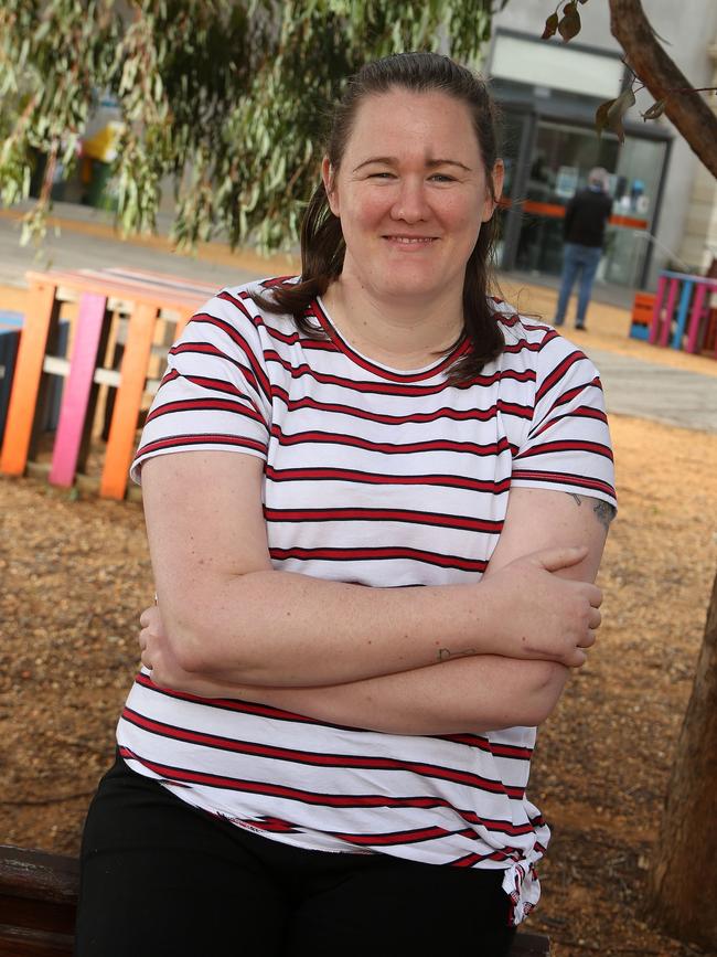 Hadley Johnson shares her experience trying to gain care as a deaf person. Picture: Hamish Blair