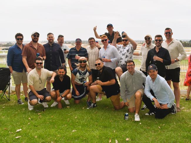 Anthony Sharp’s Buck’s Party at the Alex Scott &amp; Staff Woolamai Cup on Saturday, February 8, 2025. Picture: Jack Colantuono