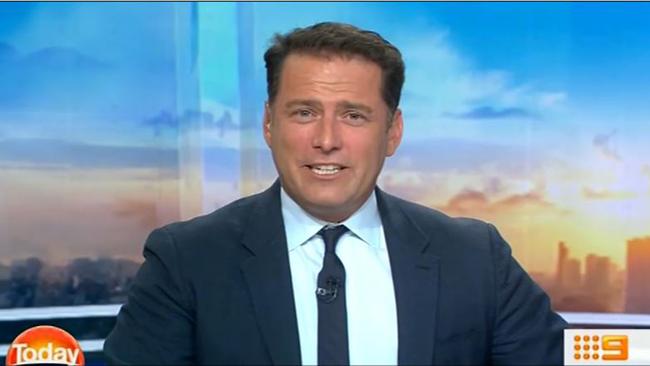 Karl Stefanovic thanks Lisa Wilkinson for her 10 years as co-host on The Today Show. Picture: Today