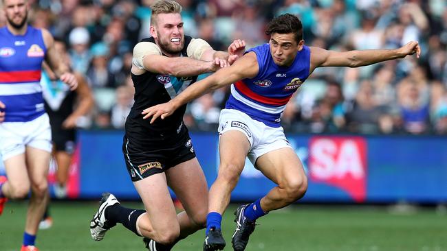 Luke Dahlhaus is expected to miss a few weeks with a knee injury. Picture Sarah Reed