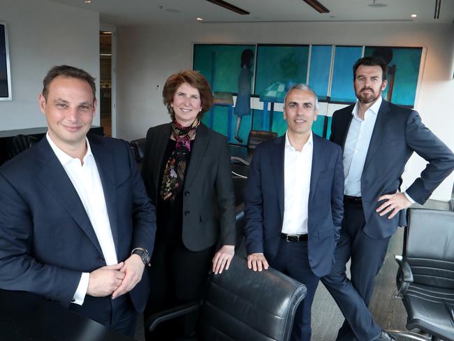 08/10/2019 Board members of Home Consortium, Zac Fried, Jane McAloon, David DiPilla and Brendon Gale.Picture: David Geraghty, The Australian.