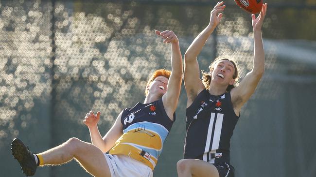 Will Parkhouse in action for Geelong Falcons against Bendigo Pioneers last weekend. Picture: Daniel Pockett/AFL Photos/via Getty Images