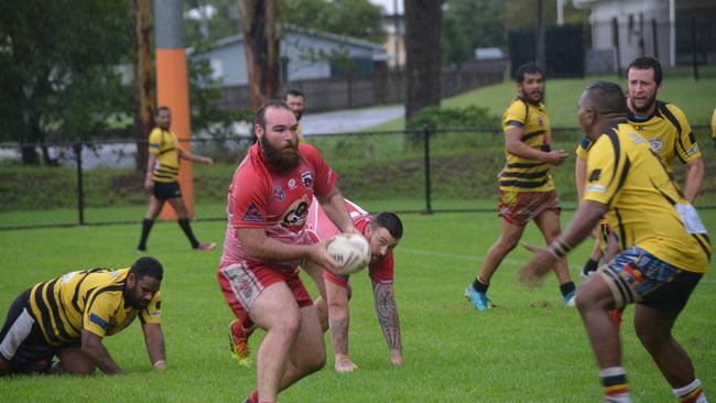 Red Ants captain Marty McCracken with the ball for the Red Ants. Photo/File