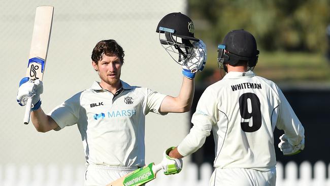 WA pair Cameron Bancroft and Sam Whiteman both posted Sheffield Shield centuries against Tasmania. Picture: Mark Brake/Getty Images