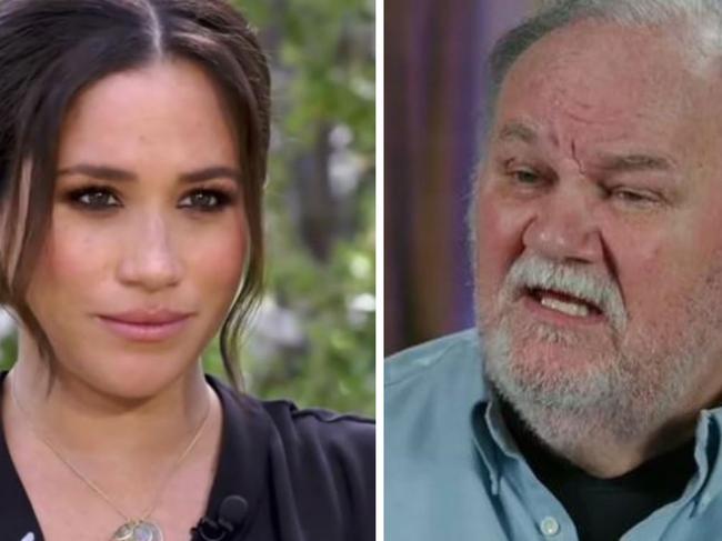 Meghan Markle and her estranged father Thomas Markle.