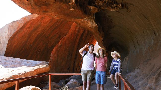 On the Mala Walk at Uluru. Picture: Voyages Indigenous Tourism Australia