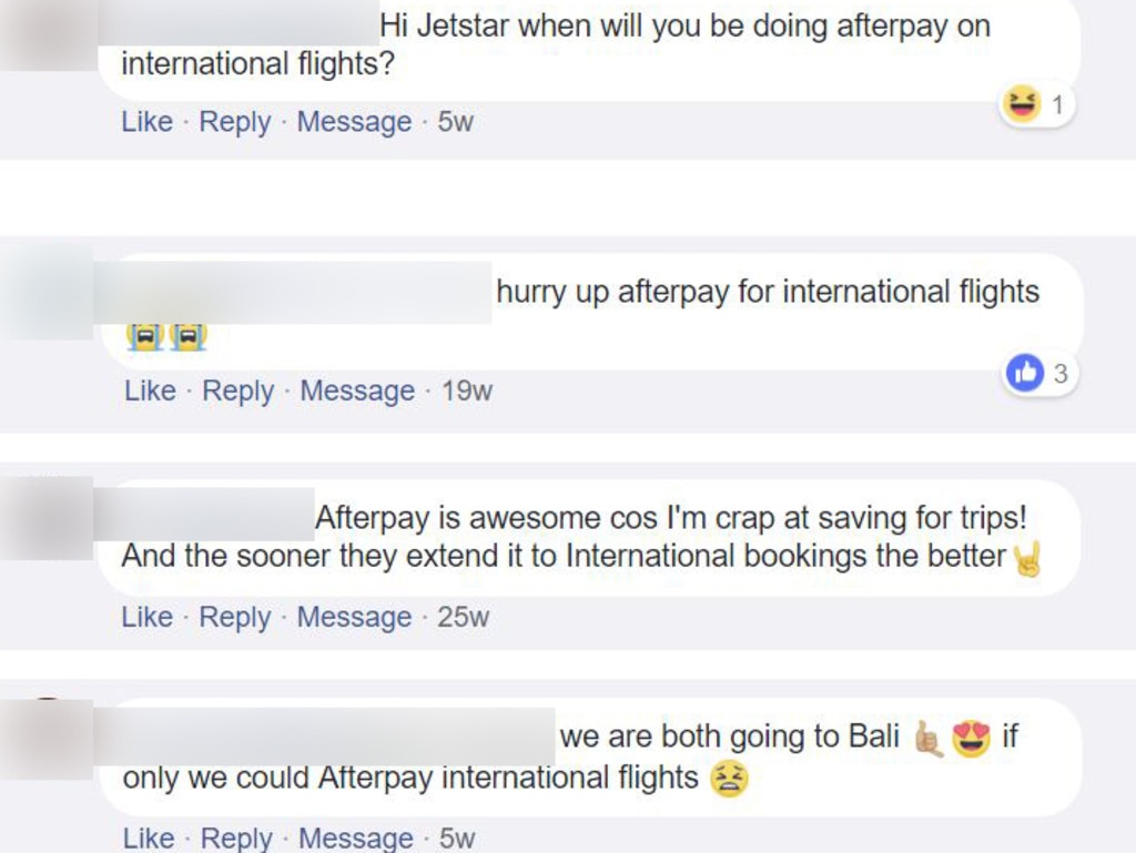 Jetstar Afterpay