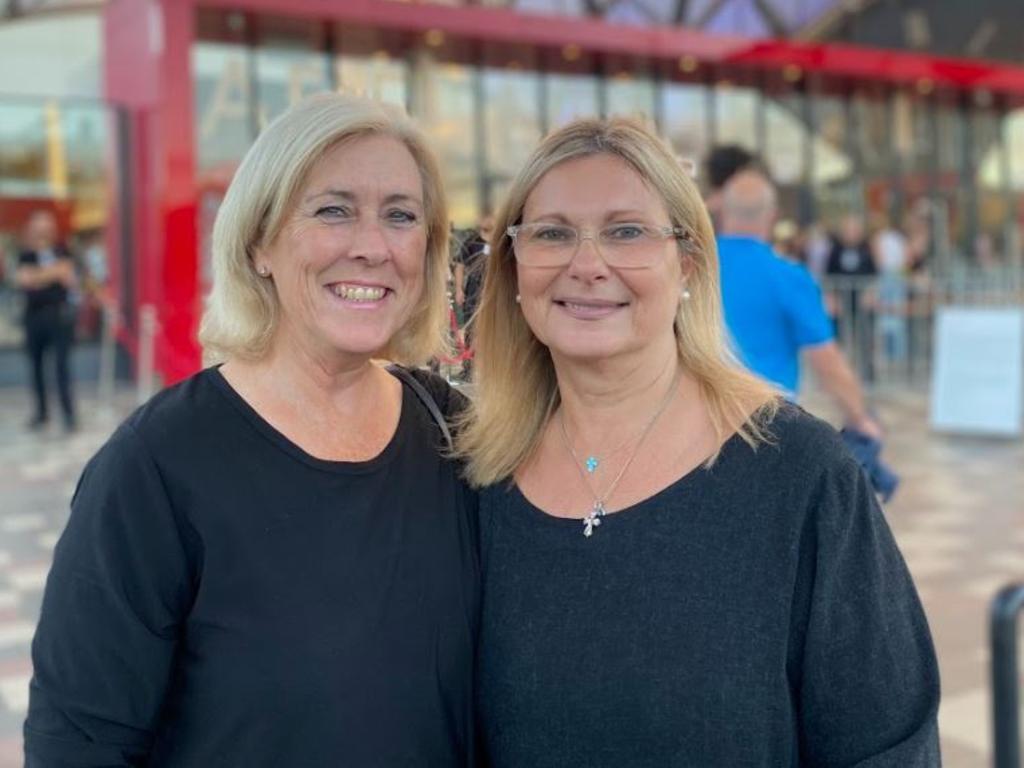 Rod Stewart and Cyndi Lauper fans outside the Adelaide Entertainment Centre. Picture: Agnes Gichuhi