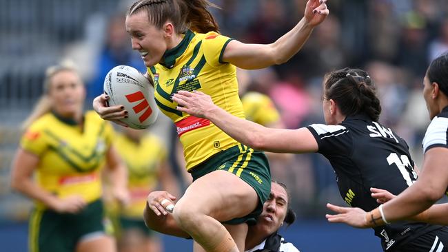 Tamika Upton scored a wonderful solo try. Picture: NRL Photos