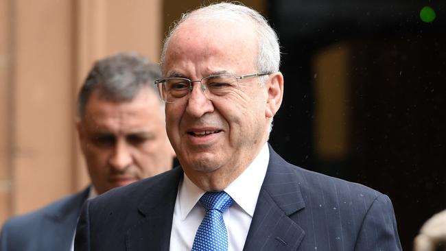 Former Labor Minister Eddie Obeid was sentenced to jail for wilful misconduct in public office. Picture: AAP Image/Dan Himbrechts