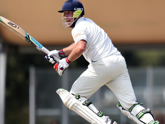 Dandenong District CA: Cranbourne v Berwick at Casey Fields.Cranbourne's Matt Chasemore calls a run.Picture: Jason SammonSunday 6 March 2016