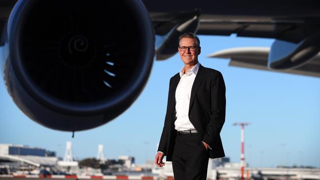 Sydney Airport CEO Geoff Culbert on the tarmac: ‘When you assess value you need to take a long-term view’. Picture: Sam Ruttyn