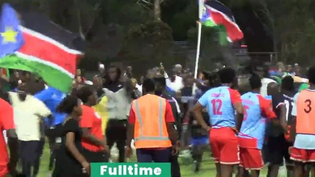 South Sudan supporters proudly celebrated their win. Source: AFCON Live