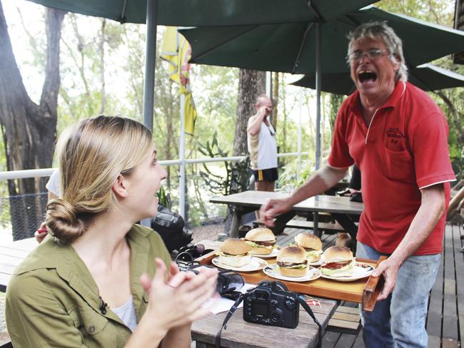 Ever wanted to try a Buffalo burger? Picture: Tourism NT.