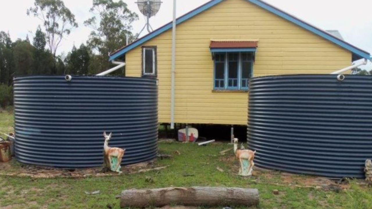 The house at 251 Wains Road at Wieambilla, owned by Gareth and Stacey Train, where the ambush took place.