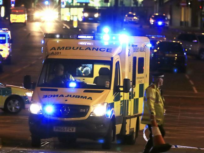 Emergency services at Manchester Arena. Picture: Peter Byrne/PA