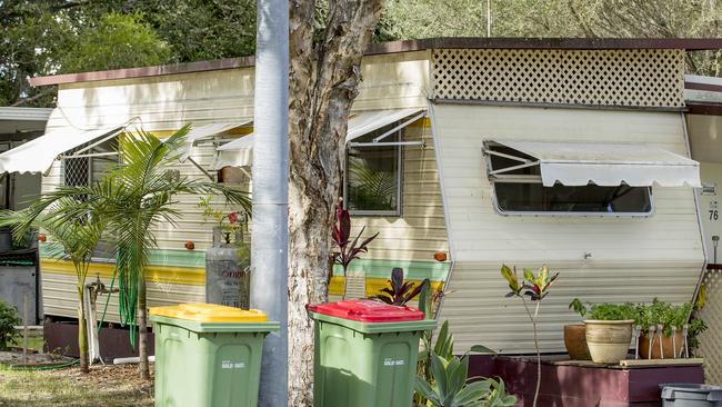 Kirra Beach Tourist Park residents are being kicked out by council. Picture: Jerad Williams