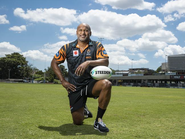 Dual Rugby International Lote Tuqiri who is entering coaching as the Connell Challenge Brisbane Tigers under 16 coach, Picture Lachie Millard