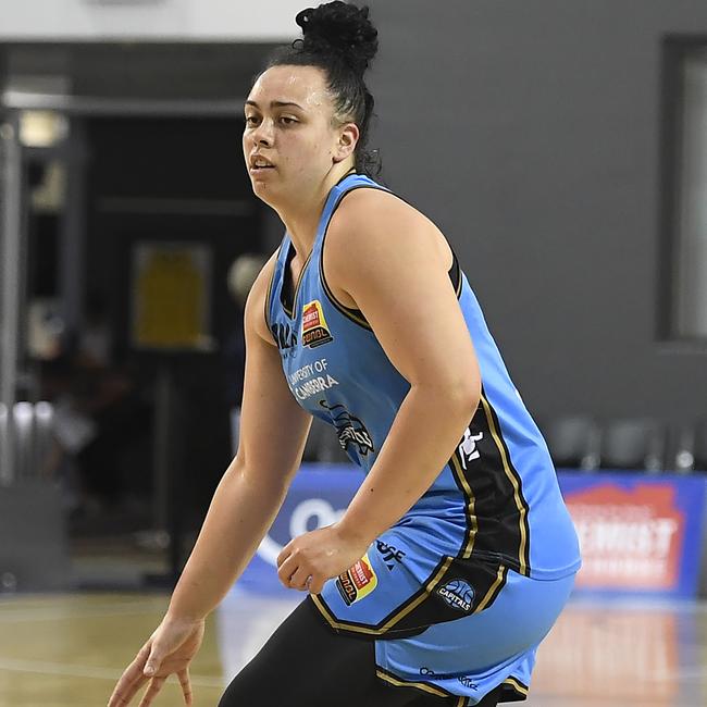 Tahlia Tupaea of the UC Capitals. Picture: Ian Hitchcock/Getty Images